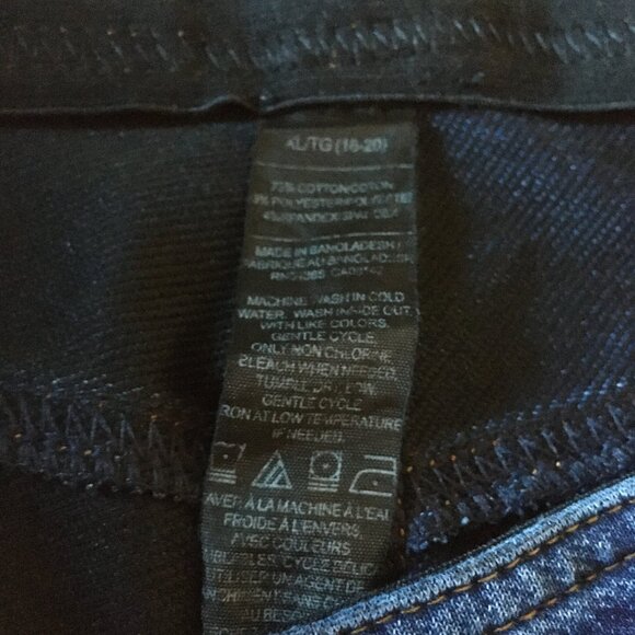 ADX Blue Denim Stretchy Straight Fit Ladies Pull-on Jeans 18-20 - Picture 9 of 14